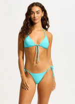 SEAFOLLY Oasis slide tri bikini top-Atoll