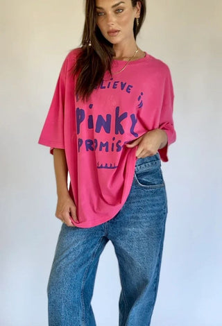 SABBI Pink Promises Tee in Pink
