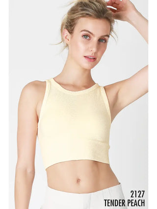 NIKIBIKI Chevron High Neck Crop Top