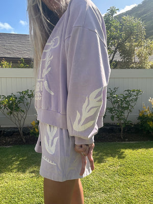 SABBI The Cali Jumper sweatshirt-Margie Lilac