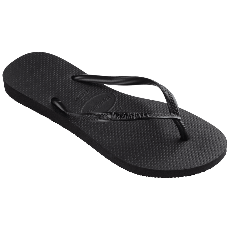 HAVAIANAS Slim Flip Flops - Black