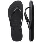 HAVAIANAS Slim Flip Flops - Black