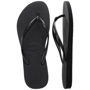 HAVAIANAS Slim Flip Flops - Black