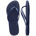 HAVAIANAS Slim Flip Flops - Navy Blue