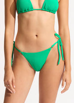 SEAFOLLY Sea Dive tie side rio bikini bottom-Jade