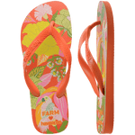 HAVAIANAS Farm Rio Neon Florals sandal - sunset orange