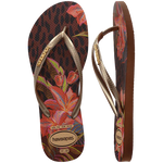 HAVAIANAS Slim Animal Floral Fisuon sandal-Rust