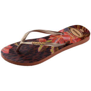 HAVAIANAS Slim Animal Floral Fisuon sandal-Rust