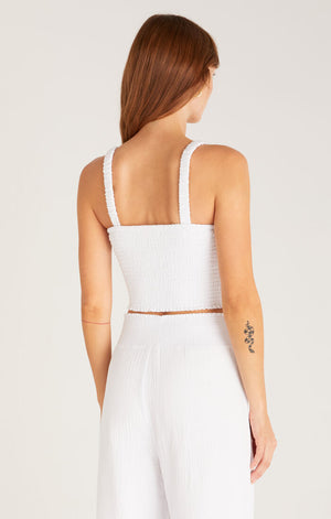 ZSUPPLY Cambria Gauze top-White