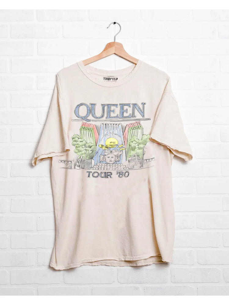 Queen 1980 Tour Thrifted tee