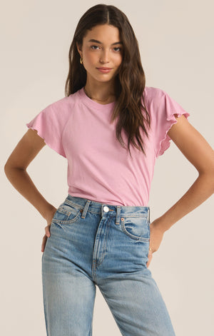 ZSUPPLY Abby Flutter tee-Sunset Mauve