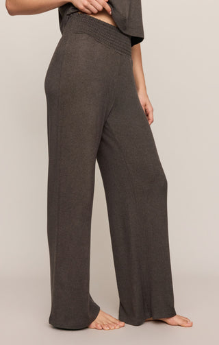 ZSUPPLY Dawn Smocked Pant in Cocoa Bean