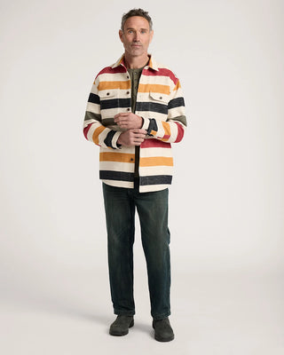PENDLETON Driftwood Chamois Shirt in Glacier Stripe