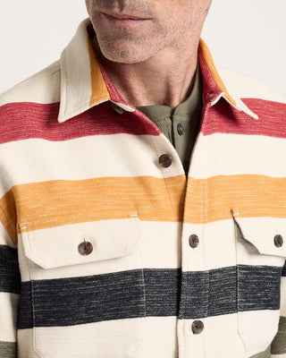PENDLETON Driftwood Chamois Shirt in Glacier Stripe