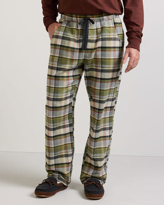 PENDLETON Plaid Flannel Pajama Pant in Olive Multi