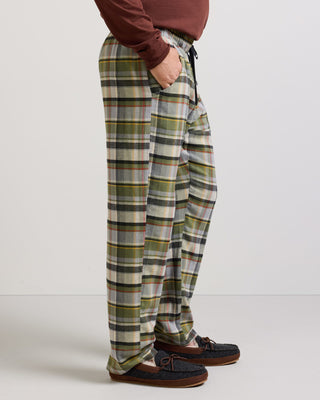 PENDLETON Plaid Flannel Pajama Pant in Olive Multi