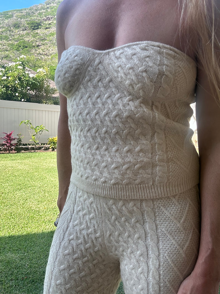 Caroline cable knit top