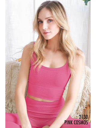 NIKIBIKI Chevron Ribbed Crop Top