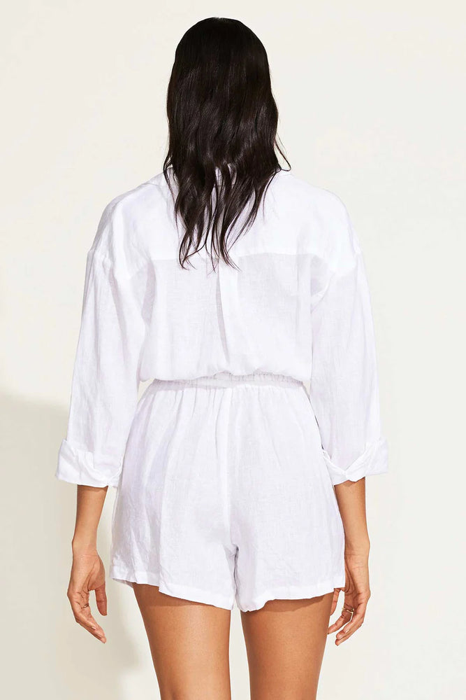 VITAMIN A The Getaway Romper- White