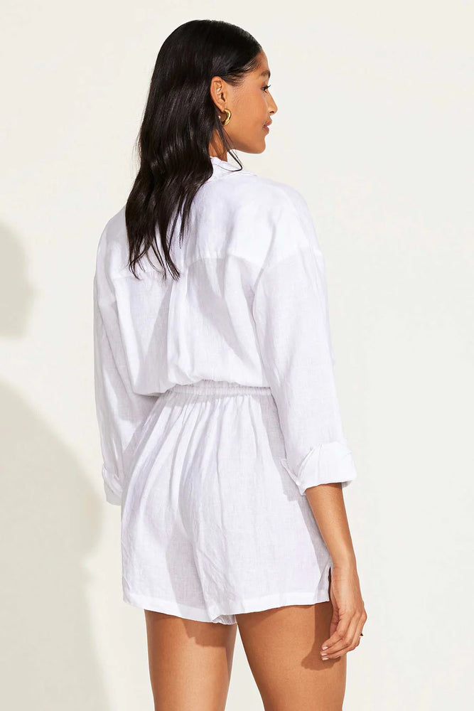 VITAMIN A The Getaway Romper- White