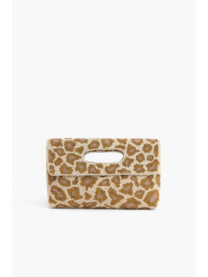 Rose Gold Leopard Clutch