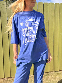 SABBI The Margie Oversized Tee - Royal