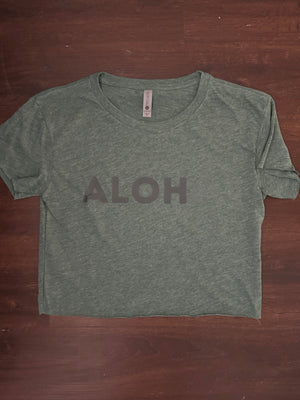 Aloha Mahalo Cropped Tee