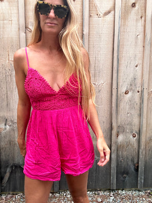 Serena laced romper