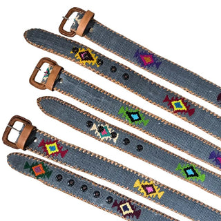 The Saddleback Belt - Light Denim