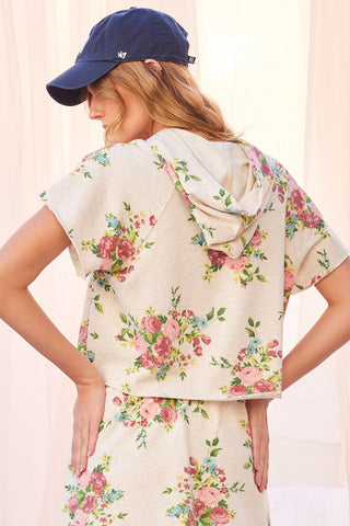 Floral Printed Hoodie - Salty Babe Hoodies