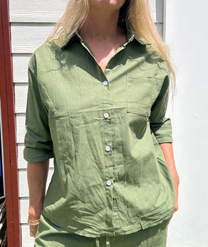 Free as a Bird linen top