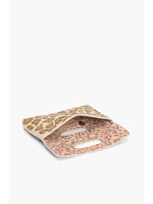 Rose Gold Leopard Clutch