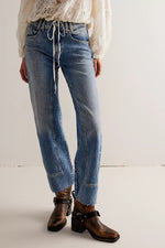 FREE PEOPLE Risk Taker High Rise straight jean