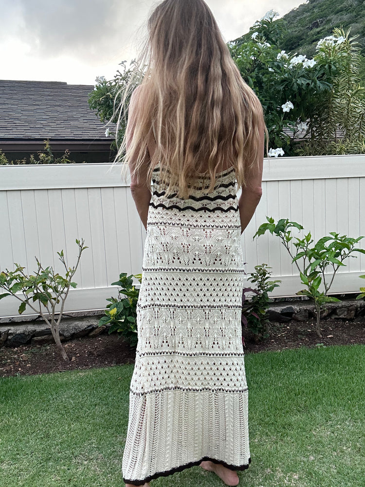 Cathee crochet maxi dress