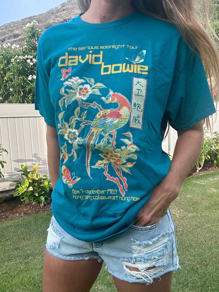 David Bowie Hong Kong Gala thrifted tee