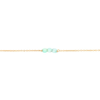 MAY MARTIN Turquoise Three Bead Bracelet