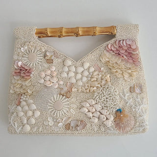 Shell Beaded Handle Bag - Salty Babe Bags
