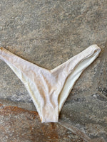 Ecru texture Cheeky V bikini bottom