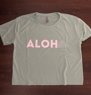 Aloha Mahalo Cropped Tee