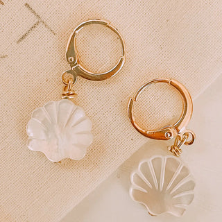 Mother of Pearl Seashell Earrings