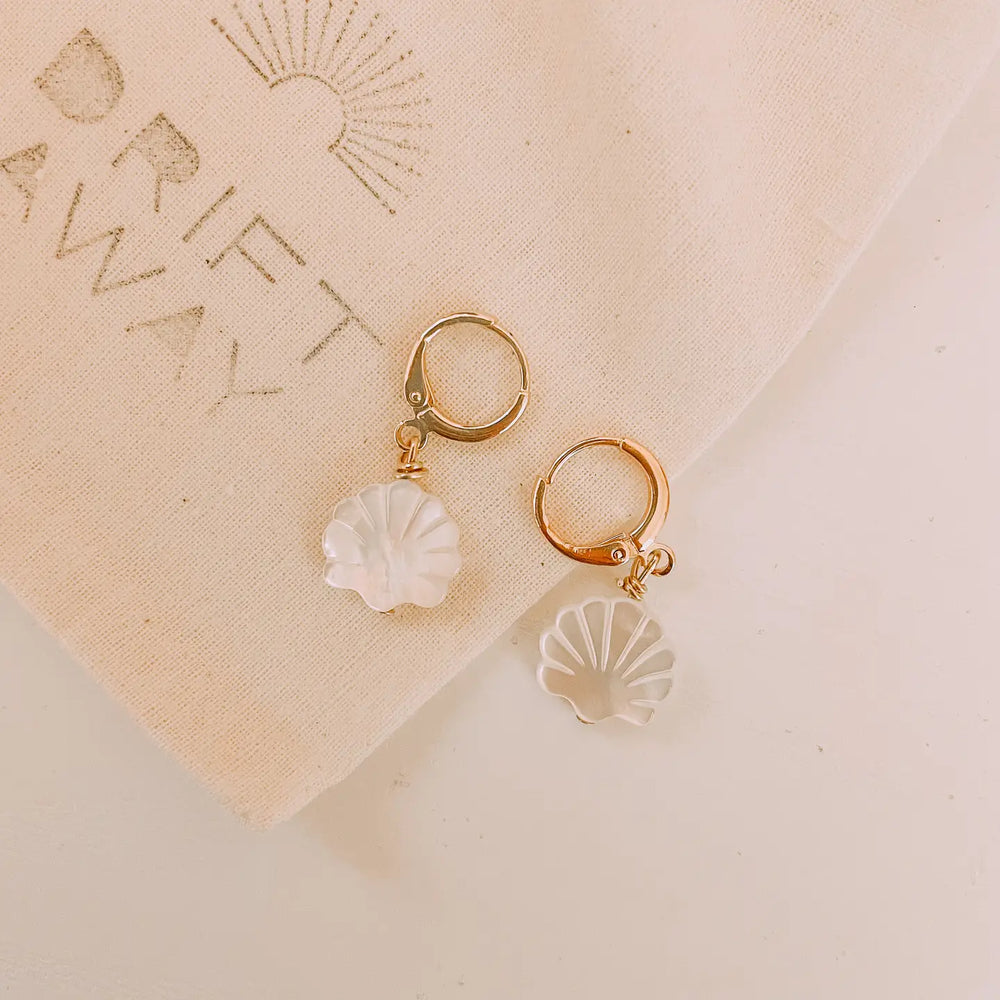 Mother of Pearl Seashell earrings