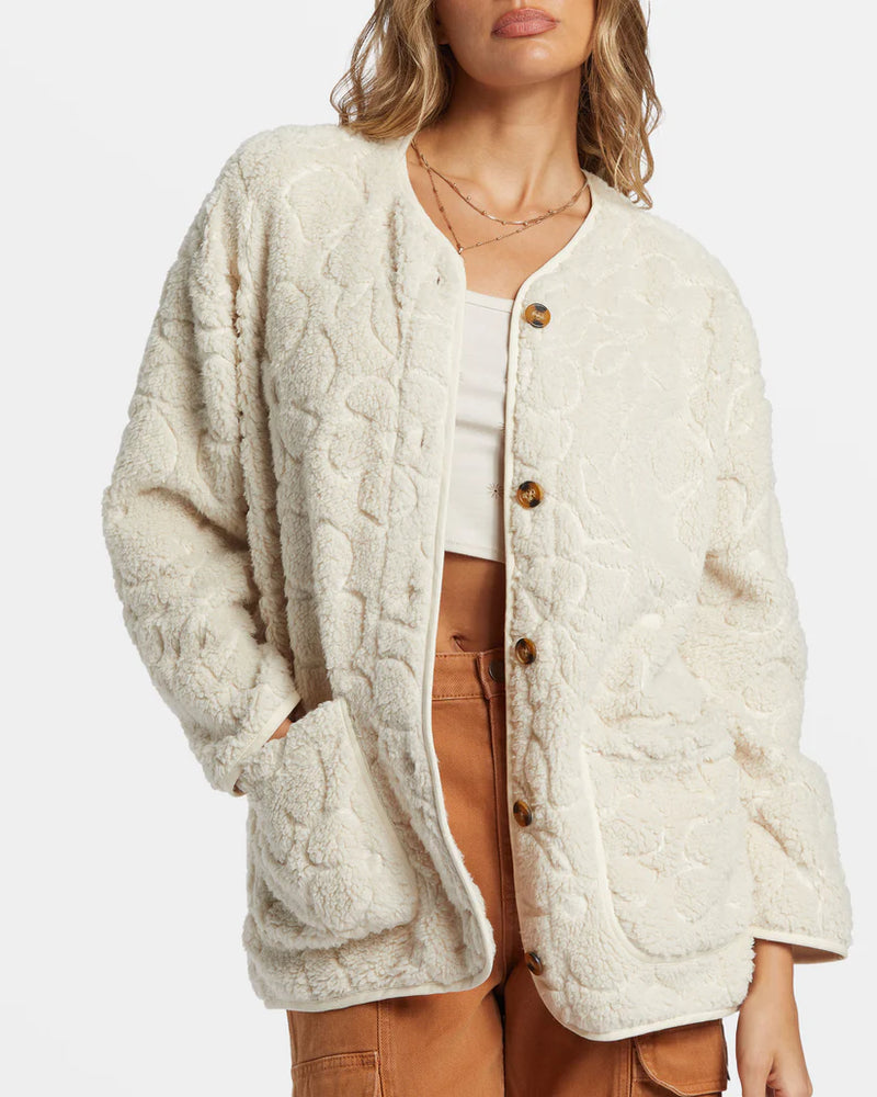 BILLABONG Fireside Cozy buttoned fleece jacket