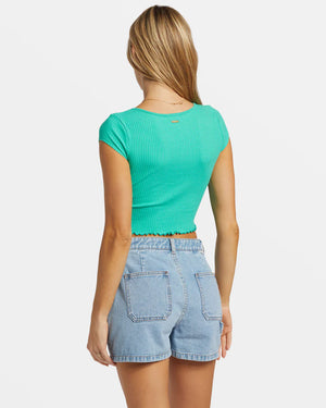 BILLABONG Notch Cropped tee- Tropical Green