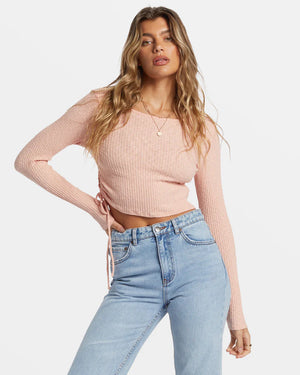 BILLABONG Its A Vibe long sleeve crop top