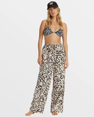 BILLABONG Sunny Daze Elastic Waist Pants - Dove