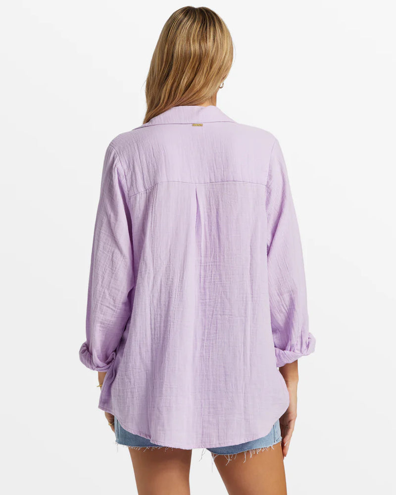 BILLABONG Swell Blouse long sleeve top-Tulip