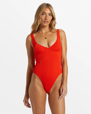 BILLABONG Good Vibes Emma underwire one piece swimsuit