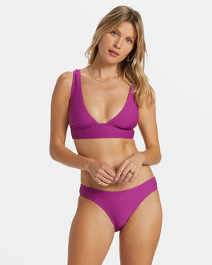 BILLABONG Remi Plunge Bikini Top - Berry Bliss