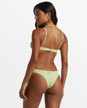 BILLABONG Wave Check Cocoa low waist bikini bottom