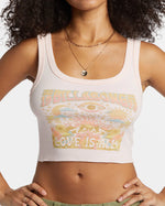 Billabong You're A Peach Cropped Tank Top